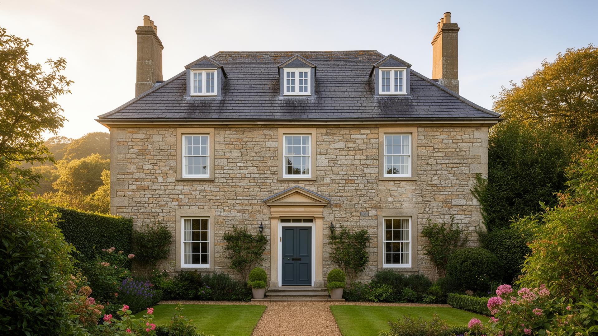 Restored Georgian stone home